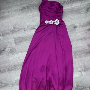 Hot rose red evening dress 👗